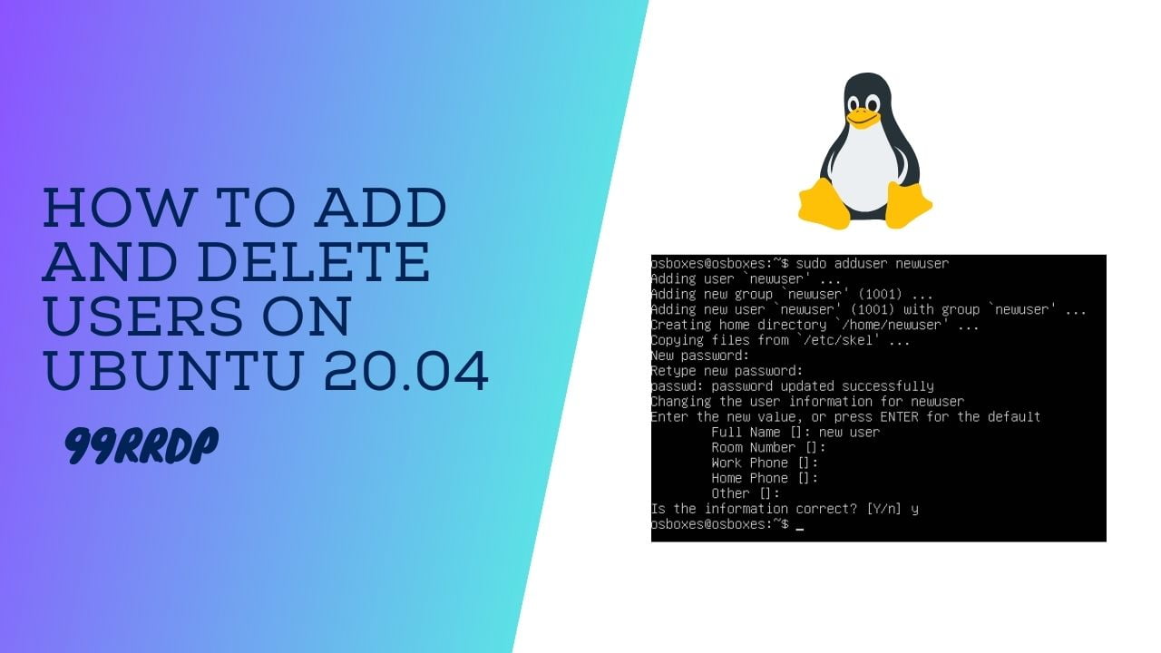 How to Add and Delete Users on Ubuntu 20.04