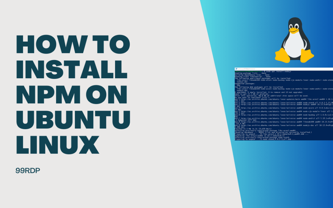 How to Install npm on Ubuntu Linux
