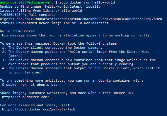 Verify Docker Installation