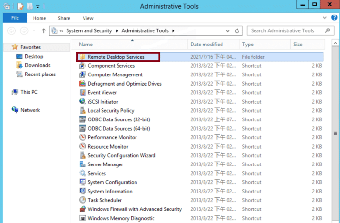 Remote desktop licence