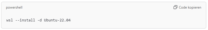 PowerShell to install a specific distribution