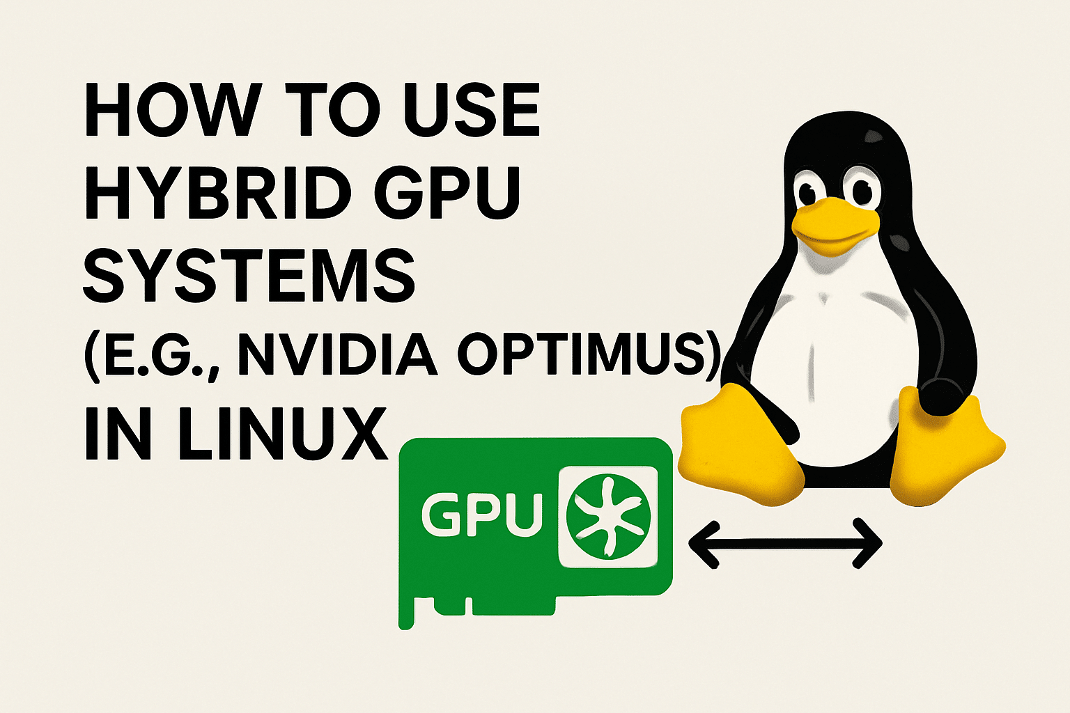 How to Use Hybrid GPU Systems (e.g., NVIDIA Optimus) in Linux