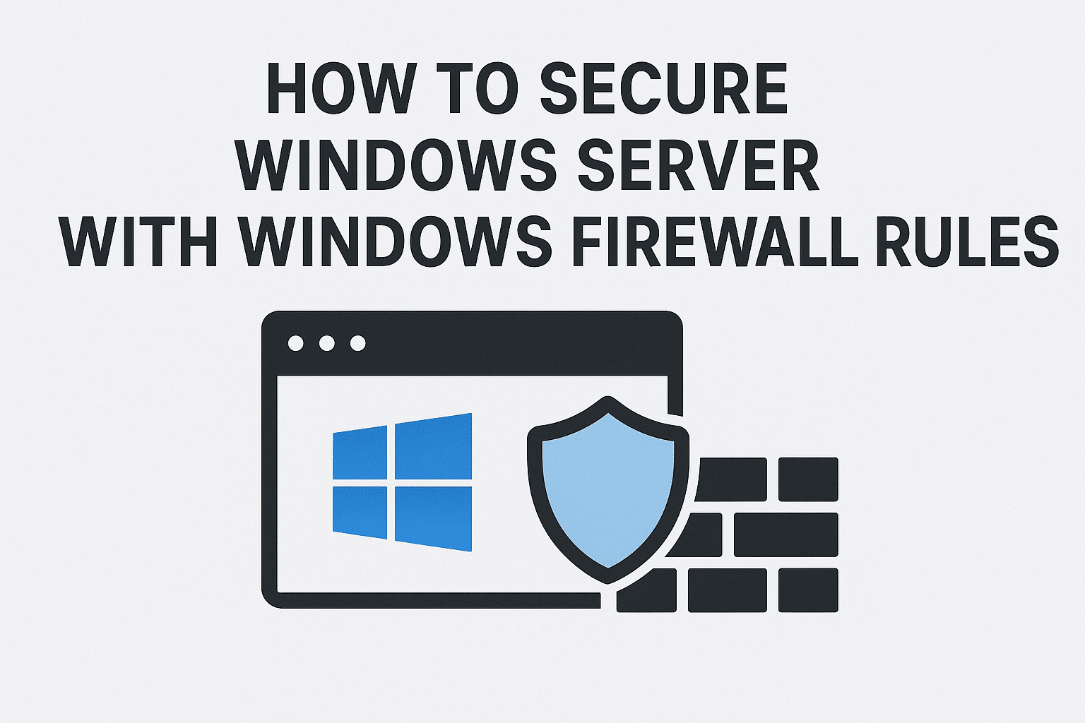 How to Secure Windows Server with Windows Firewall Rules