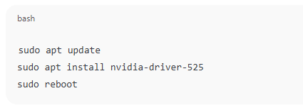 Install NVIDIA Drivers