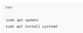 Install systemd